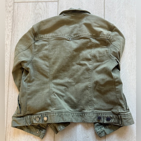 Liverpool denim jacket size small olive green - Picture 3 of 3